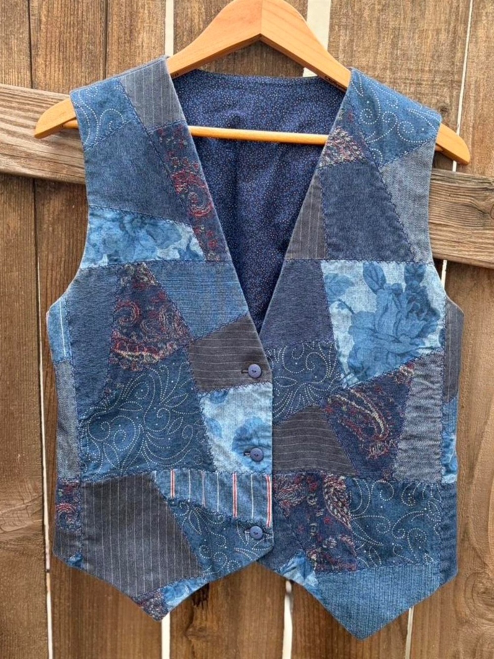 Vintage blue vest